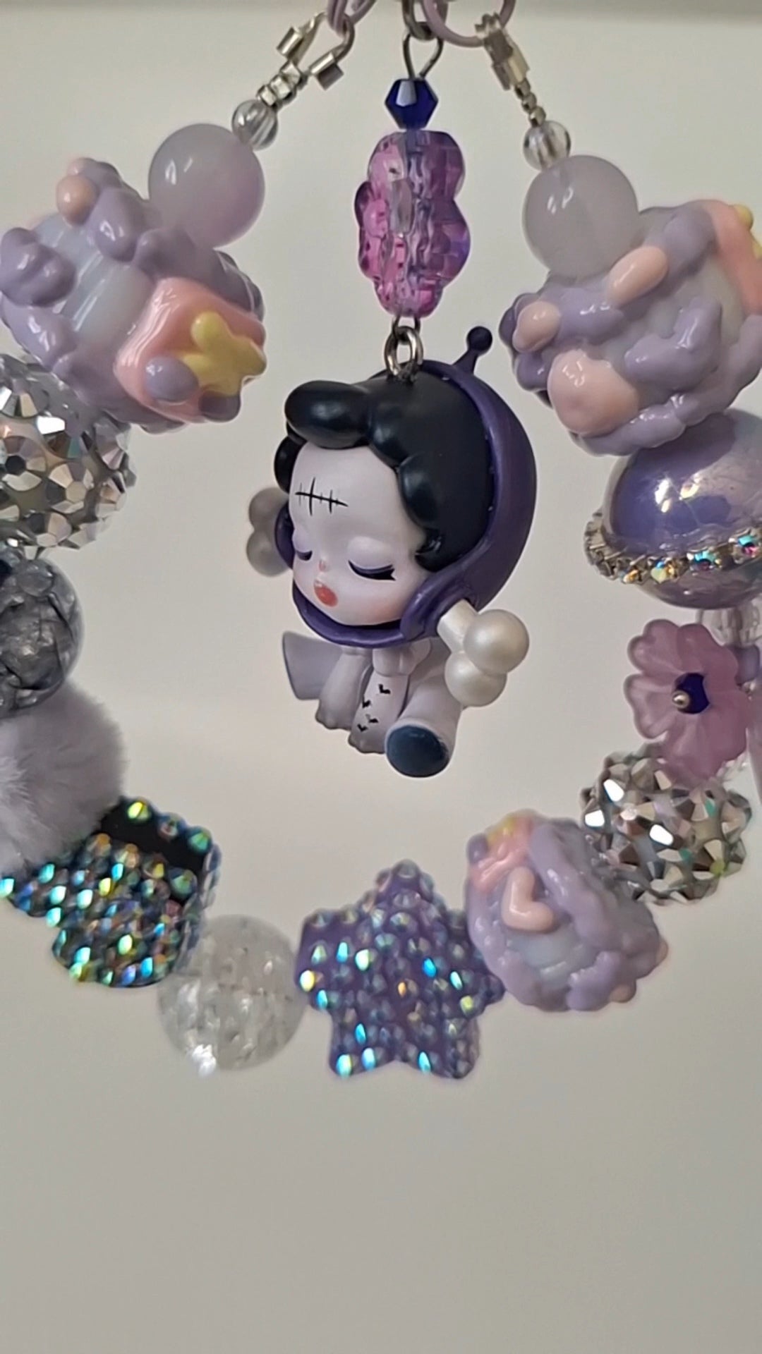 Phone/bag charm SKULL PANDA